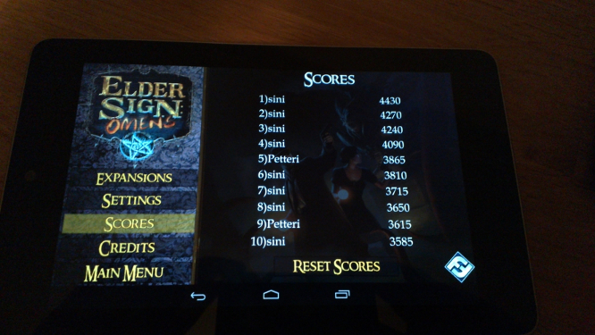 Elder Sign: Omens Nexus 7:lla