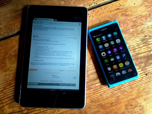 Nexus 7 ja
Nokia N9
